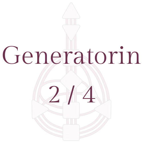 Grafik zum Human Design: Generatorin 2/4