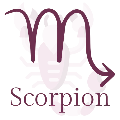 Grafik mit dem Sternzeichen Skorpion